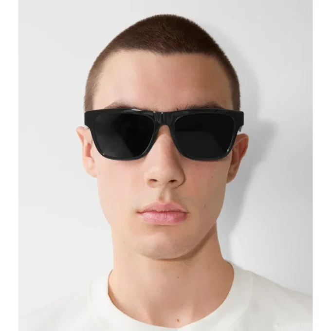 Gafas de sol rectangulares a cuadros