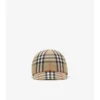 Gorra de béisbol de algodón con estampado de cuadros