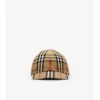 Gorra de béisbol de algodón con estampado de cuadros