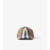Gorra de béisbol de algodón con estampado de cuadros
