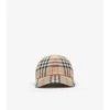 Gorra de béisbol de algodón con estampado de cuadros