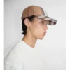 Gorra de béisbol de algodón con estampado de cuadros