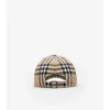 Gorra de béisbol de algodón con estampado de cuadros