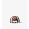 Gorra de béisbol de algodón con estampado de cuadros