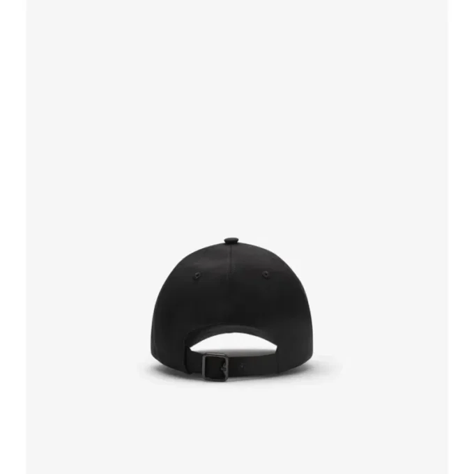 Gorra de béisbol de Gabardine con logotipo en cursiva y estampado de cuadros