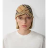 Gorra de béisbol de sarga con estampado de cuadros de EKD
