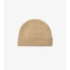 Gorro de lana y cachemira con lazo a cuadros