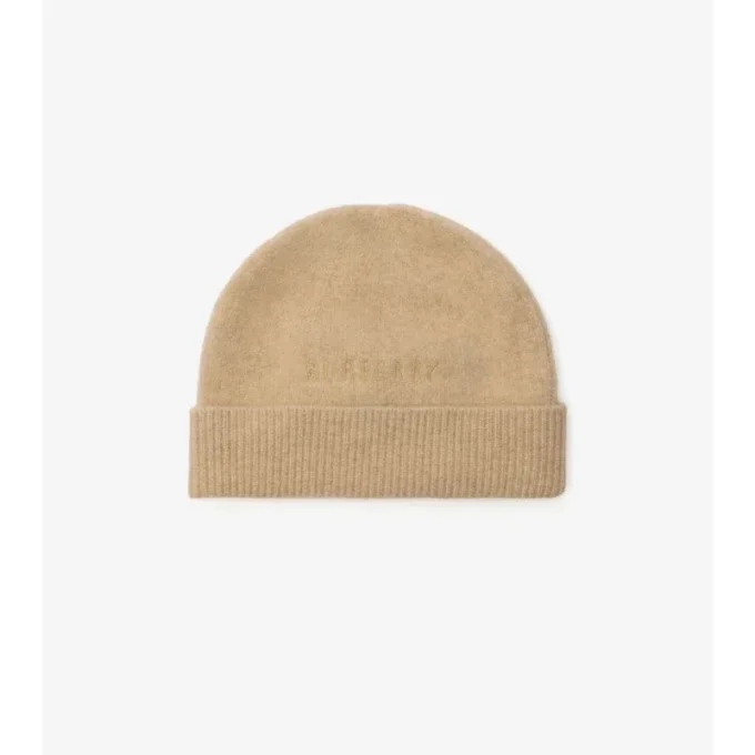 Gorro de lana y cachemira con lazo a cuadros