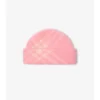 Gorro de mezcla de lana y mohair a cuadros