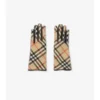 Guantes de lana y cachemira con estampado de cuadros