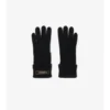 Guantes de mezcla de lana con parche con el logotipo