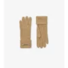 Guantes de mezcla de lana con parche con el logotipo
