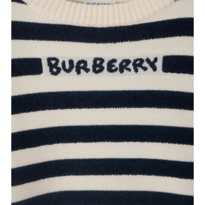 Jersey de lana a rayas con logotipo