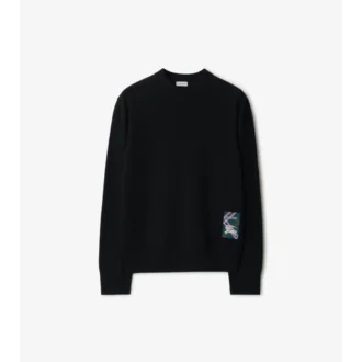Jersey de lana con etiqueta de cuadros