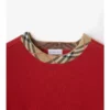 Jersey de lana con ribetes a cuadros