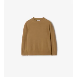Jersey de lana y cachemira con parches de cuadros