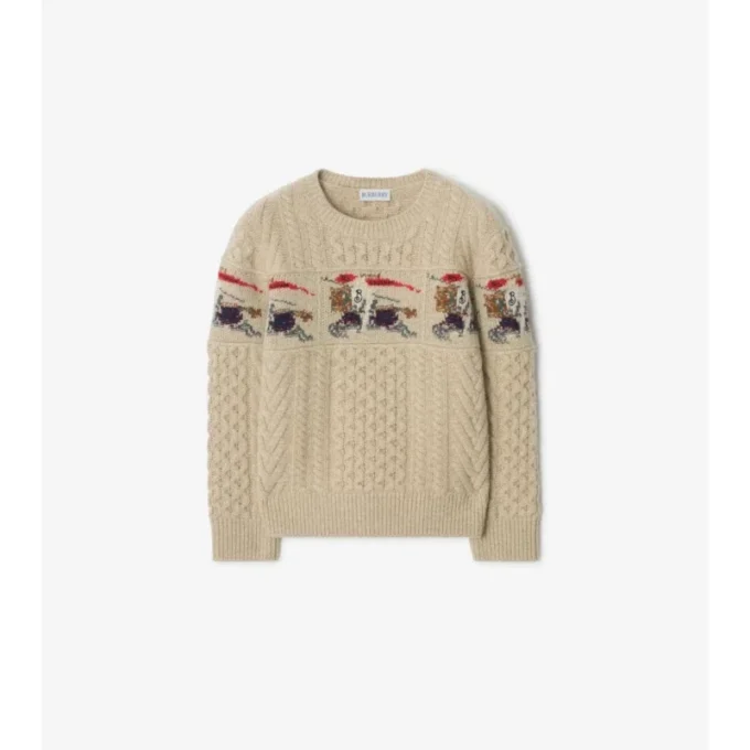 Jersey de lana y cachemira de punto Aran EKD