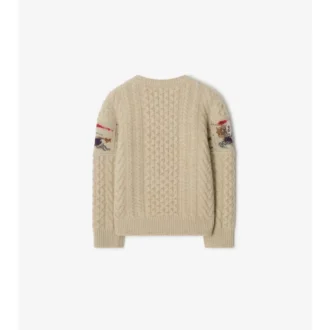 Jersey de lana y cachemira de punto Aran EKD