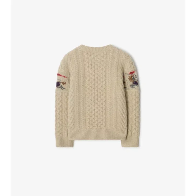 Jersey de lana y cachemira de punto Aran EKD