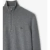 Jersey de mezcla de cachemira con media cremallera