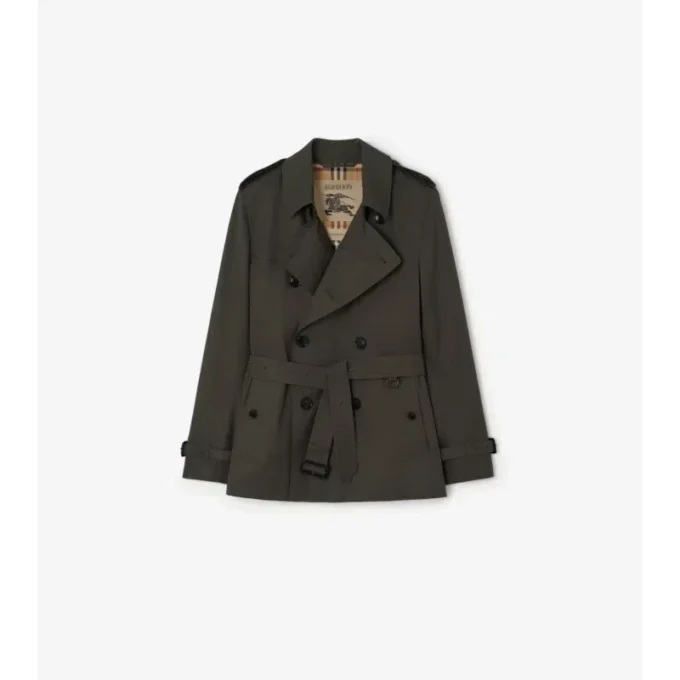 Kensington extra corta de Tropical Gabardine Trench Coat