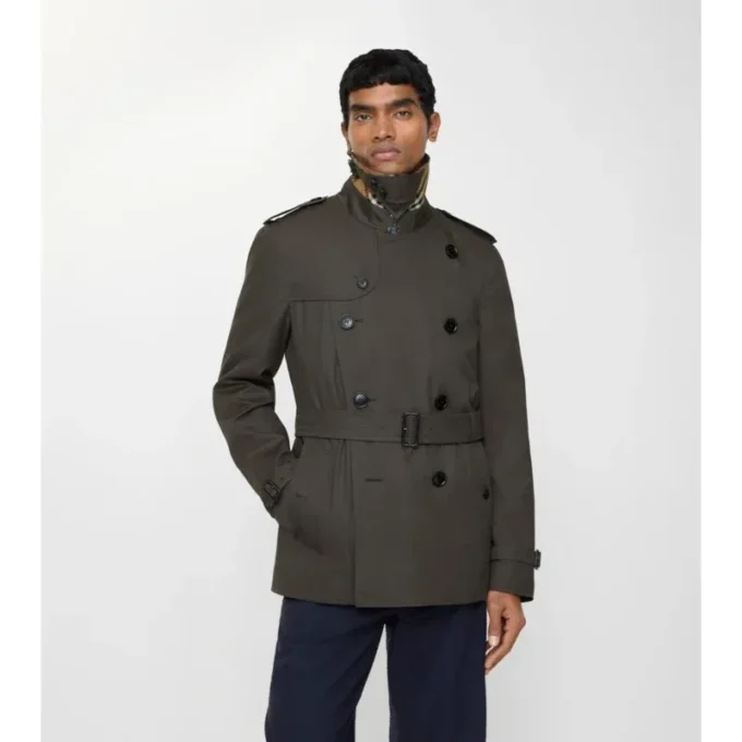 Kensington extra corta de Tropical Gabardine Trench Coat