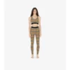 Leggings de jersey elástico con estampado de cuadros