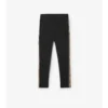 Leggings de nailon con ribete de cuadros