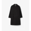 Long Reversible Check Wool Parkbury Car Coat
