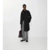 Long Reversible Check Wool Parkbury Car Coat
