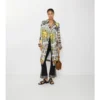 Long Tarot Print Silk Foxfield Trench Coat