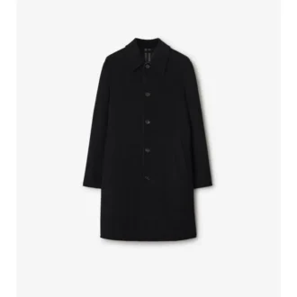 Mid-Length Wool Car Coat