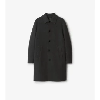 Mid-Length Wool Car Coat