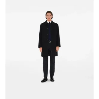 Mid-Length Wool Car Coat