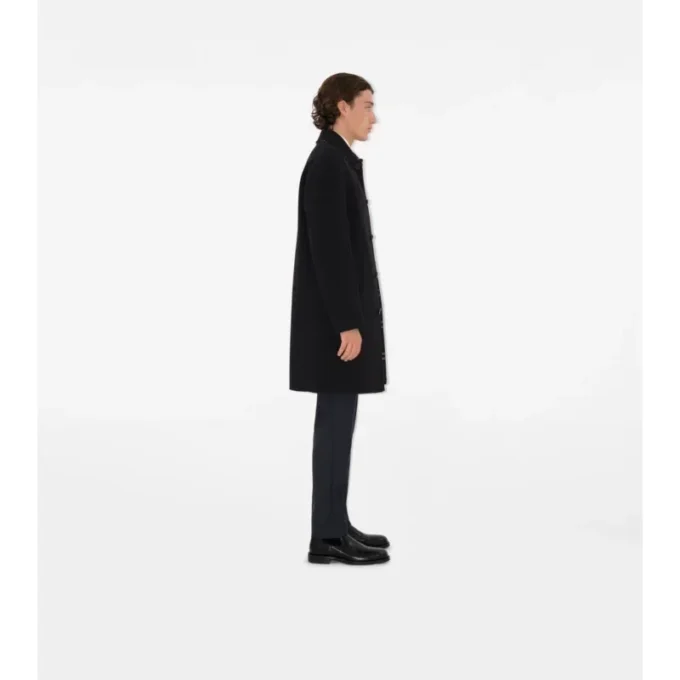 Mid-Length Wool Car Coat