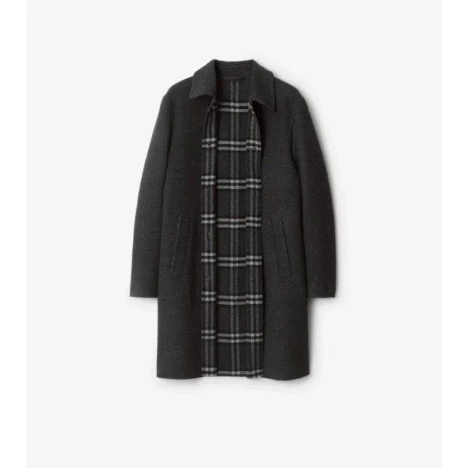 Mid-Length Wool Car Coat