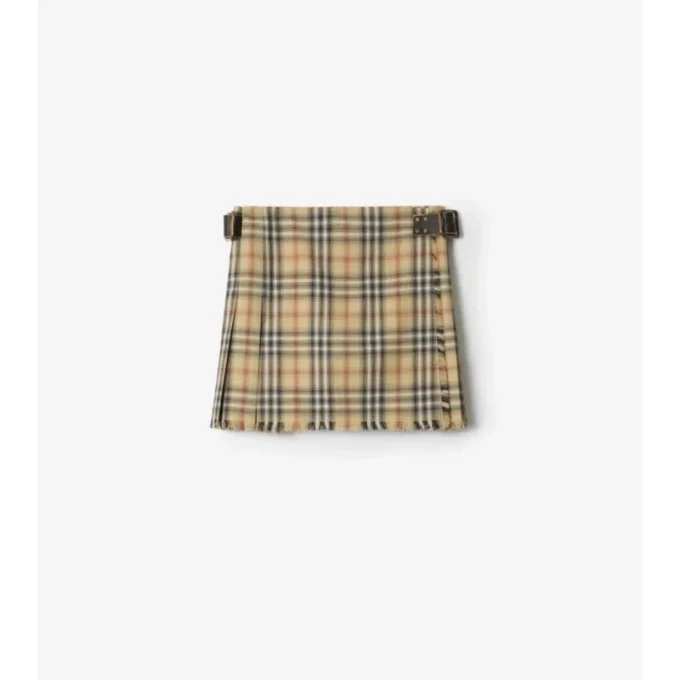 Mini falda escocesa de lana