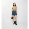 Minifalda de Denim plisada