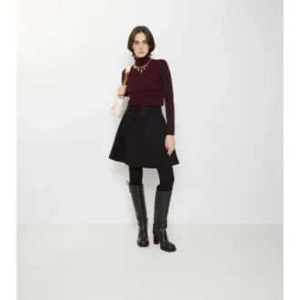 Minifalda tipo gabardine