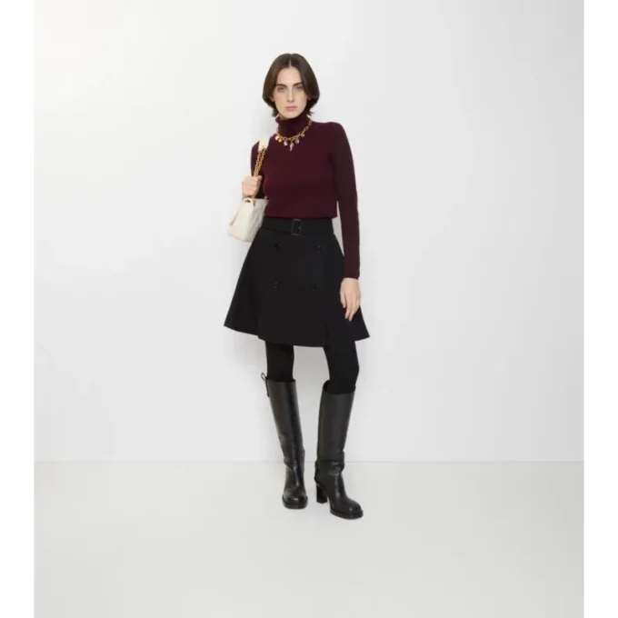 Minifalda tipo gabardine