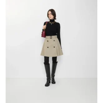 Minifalda tipo gabardine