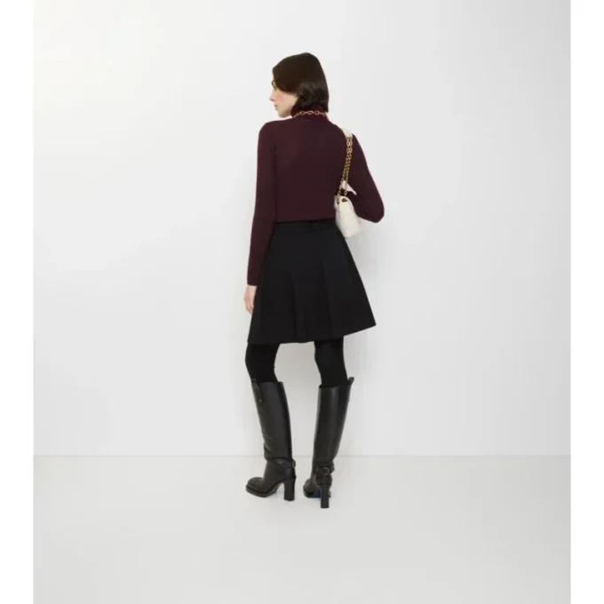 Minifalda tipo gabardine