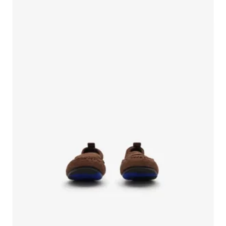 Mocasines de ante color beige