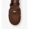 Mocasines de ante color beige
