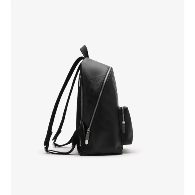 Mochila con estampado de cuadros en relieve