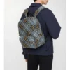 Mochila pequeña con estampado de cuadros
