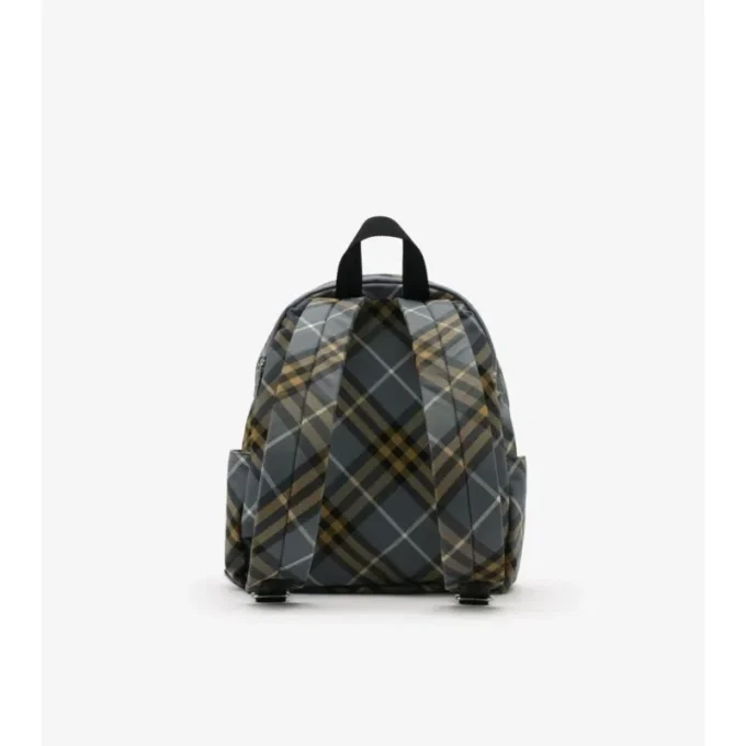 Mochila pequeña con estampado de cuadros