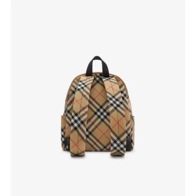 Mochila pequeña con estampado de cuadros
