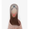 Mules Potter de ante con estampado de cuadros 