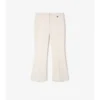 Pantalones acampanados de lana de corte corto